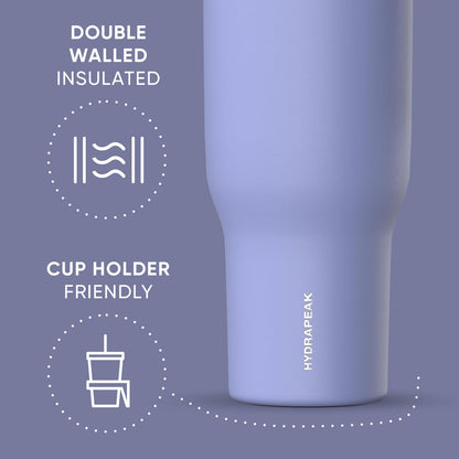 Voyager 32oz Insulated Tumbler with Handle & 2-in-1 Lid, Leak-Proof Stainless-Steel Travel Tumbler, Cupholder Friendly Reusable Water Bottle Built for Work, Gym, or Class Commute (Sage Leaf)