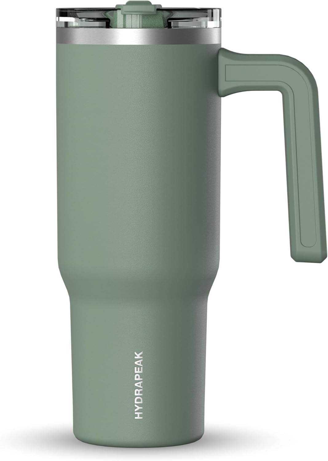 Voyager 32oz Insulated Tumbler with Handle & 2-in-1 Lid, Leak-Proof Stainless-Steel Travel Tumbler, Cupholder Friendly Reusable Water Bottle Built for Work, Gym, or Class Commute (Sage Leaf)
