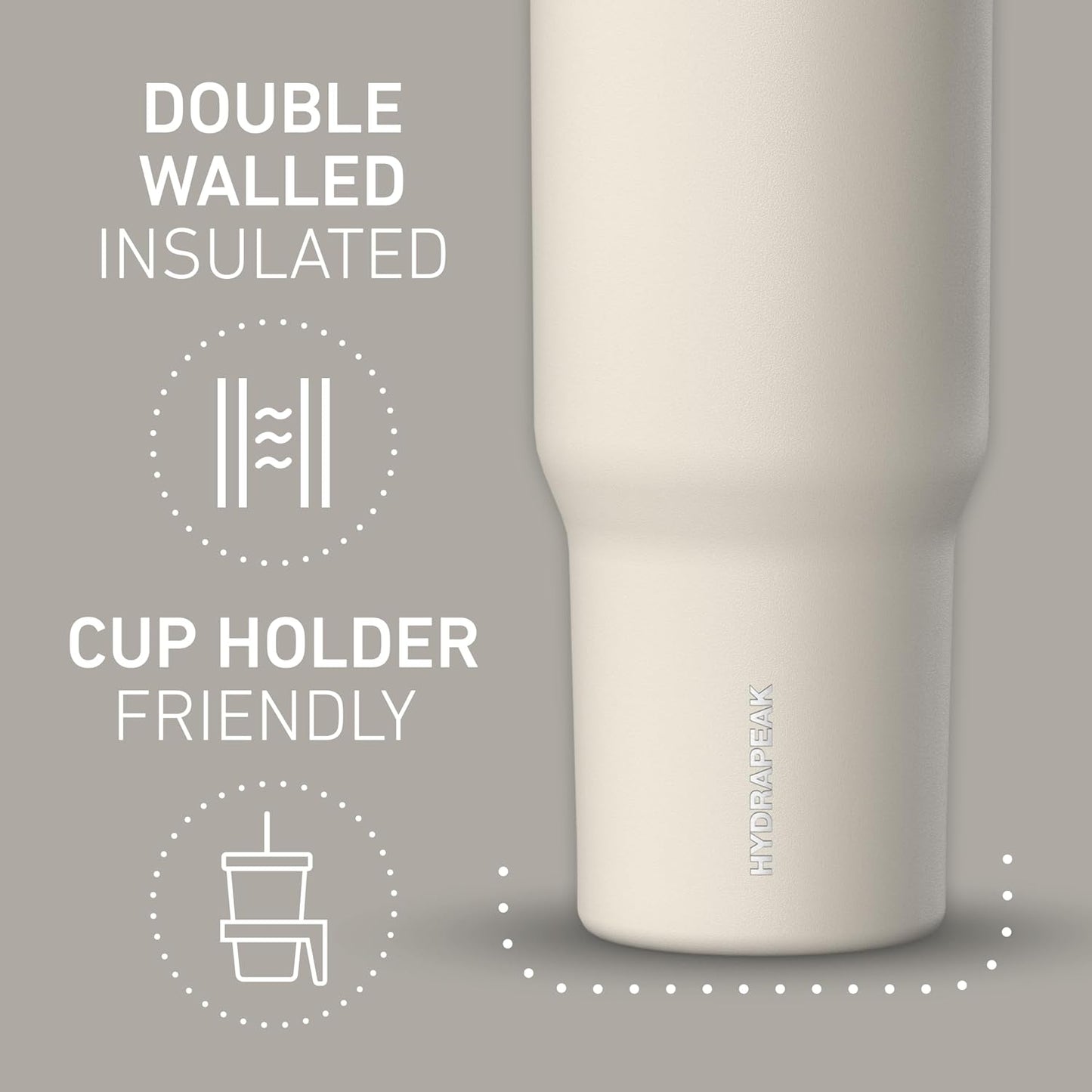 Voyager 32oz Insulated Tumbler with Handle & 2-in-1 Lid, Leak-Proof Stainless-Steel Travel Tumbler, Cupholder Friendly Reusable Water Bottle Built for Work, Gym, or Class Commute (Sage Leaf)
