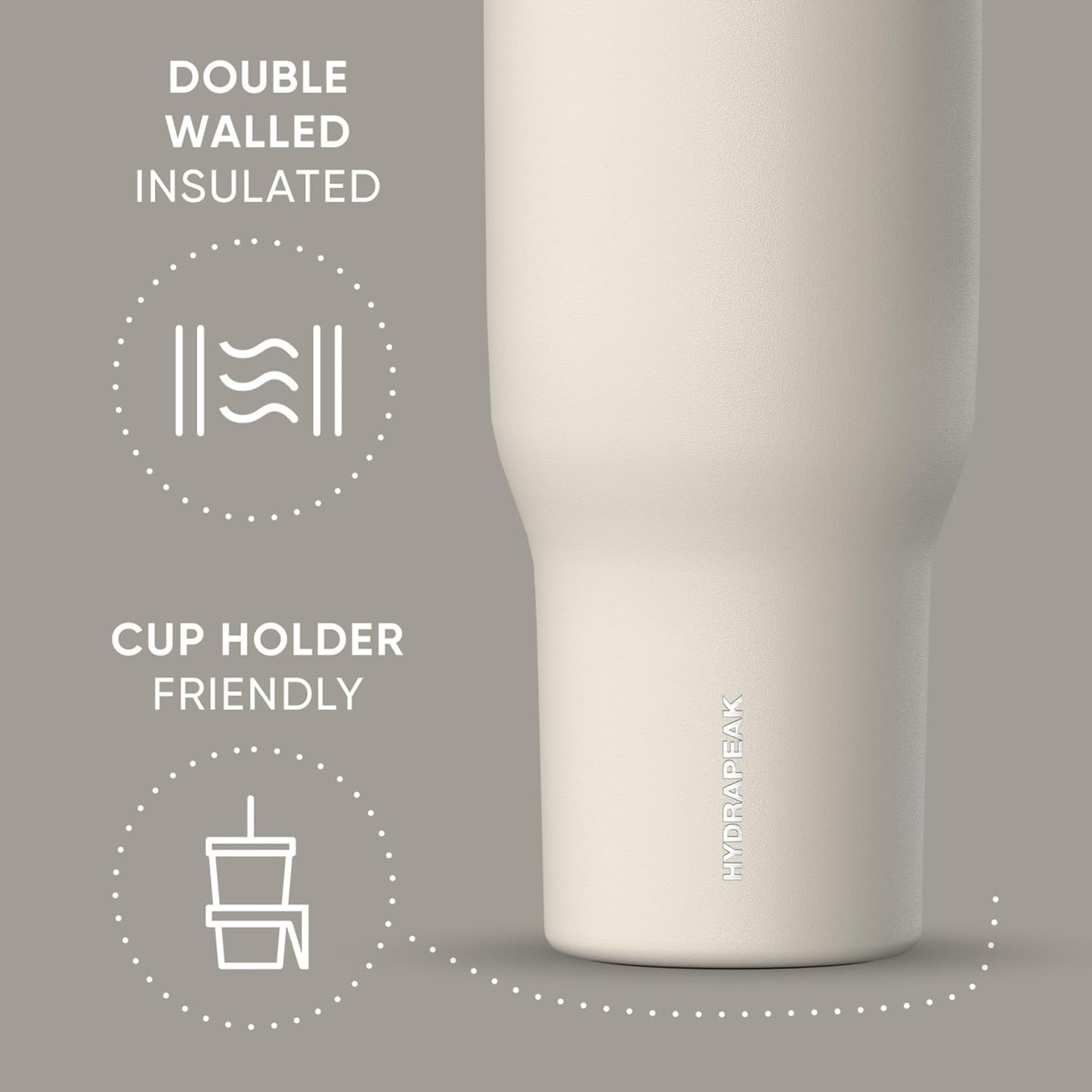 Voyager 32oz Insulated Tumbler with Handle & 2-in-1 Lid, Leak-Proof Stainless-Steel Travel Tumbler, Cupholder Friendly Reusable Water Bottle Built for Work, Gym, or Class Commute (Sage Leaf)