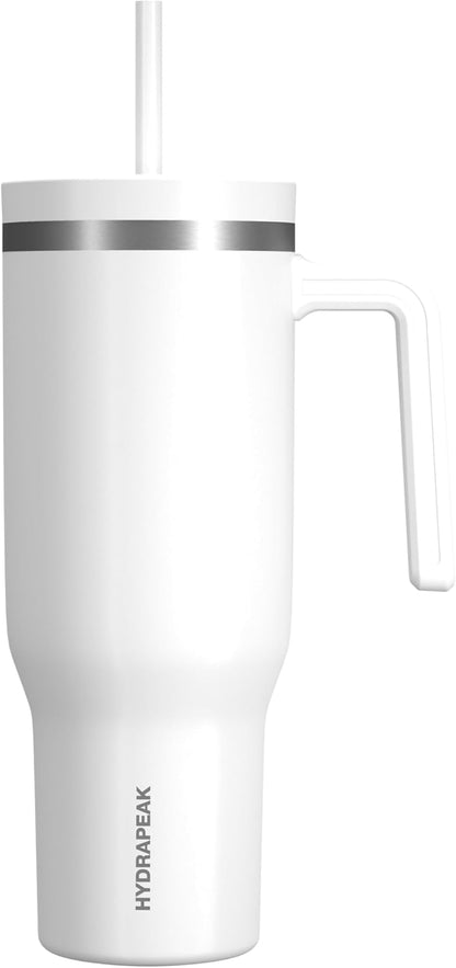 Voyager 32oz Insulated Tumbler with Handle & 2-in-1 Lid, Leak-Proof Stainless-Steel Travel Tumbler, Cupholder Friendly Reusable Water Bottle Built for Work, Gym, or Class Commute (Sage Leaf)
