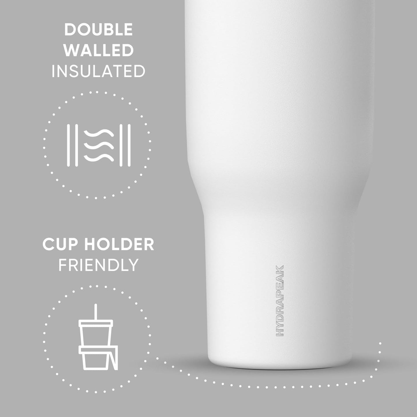 Voyager 32oz Insulated Tumbler with Handle & 2-in-1 Lid, Leak-Proof Stainless-Steel Travel Tumbler, Cupholder Friendly Reusable Water Bottle Built for Work, Gym, or Class Commute (Sage Leaf)