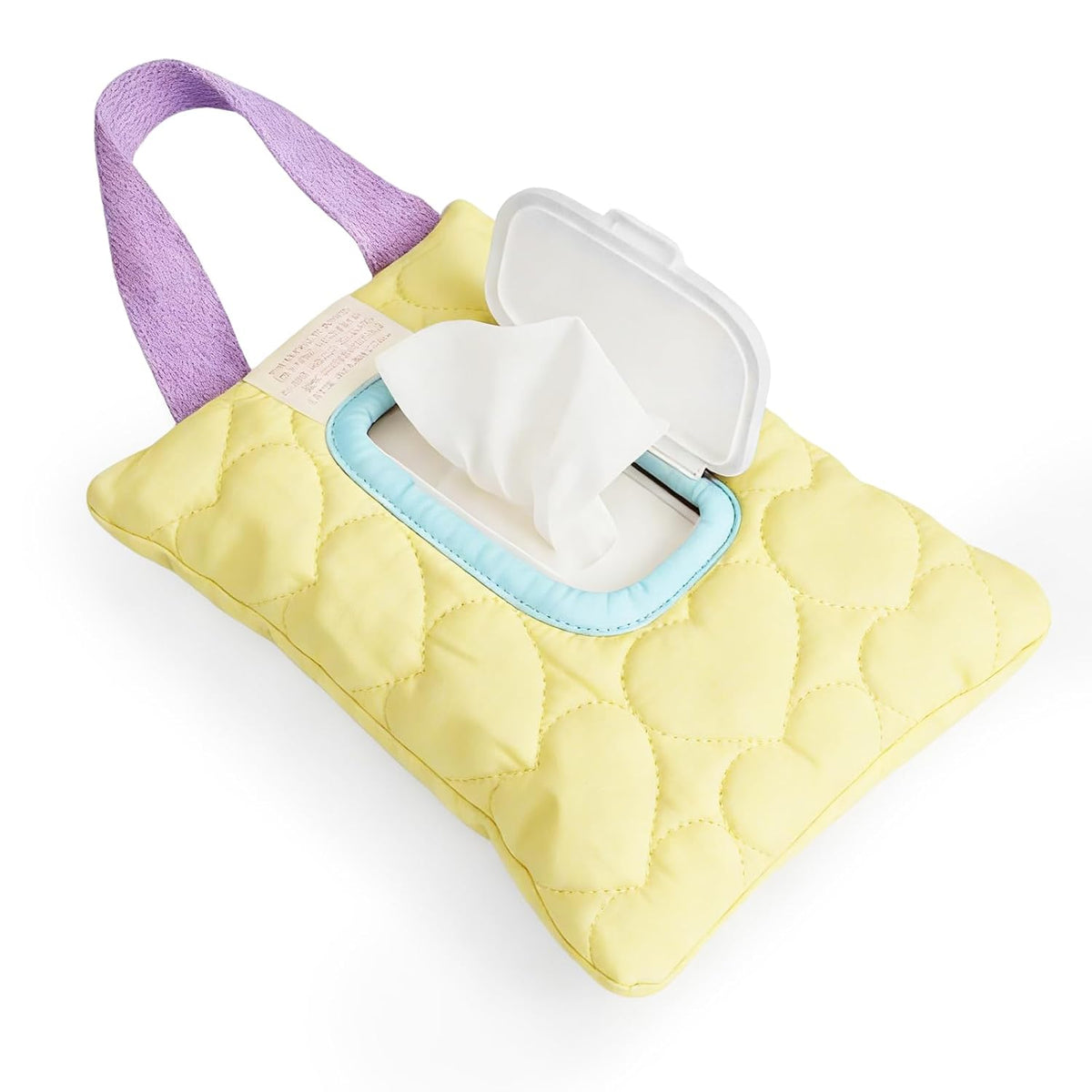 Reusable Baby Wipe Cover Fabric Quilted, Universal Size Travel-Friendly Baby Wipes Bag with Zipper Compatible with HUGGIES,WaterWipes,Pampers,Johnson and More Brands (Pink)