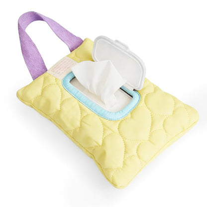 Reusable Baby Wipe Cover Fabric Quilted, Universal Size Travel-Friendly Baby Wipes Bag with Zipper Compatible with HUGGIES,WaterWipes,Pampers,Johnson and More Brands (Pink)