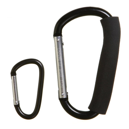 Stroller Carabiner Hook - 2Pack - Stroller Clip Organizer for Purse Shipping Grocery Bag
