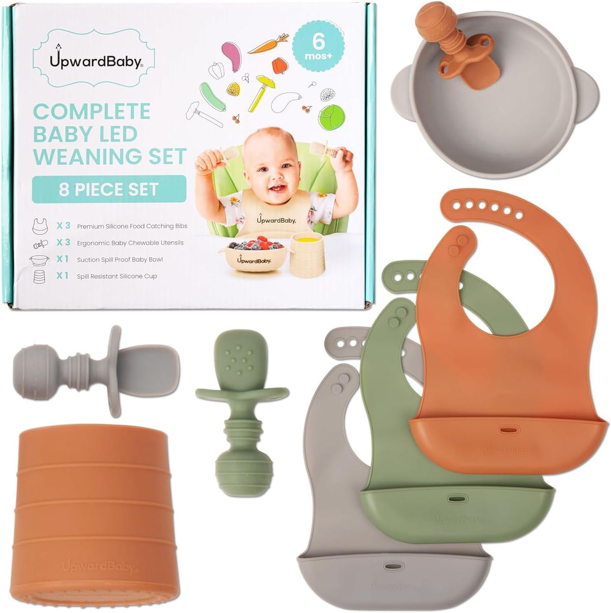 Led Weaning Supplies, Silicone Baby Feeding Set, Baby Feeding Essentials, Baby Led Weaning Set, Baby Eating Essentials, Baby Silicone Feeding Set, Baby Dishes, Toddler Feeding Set