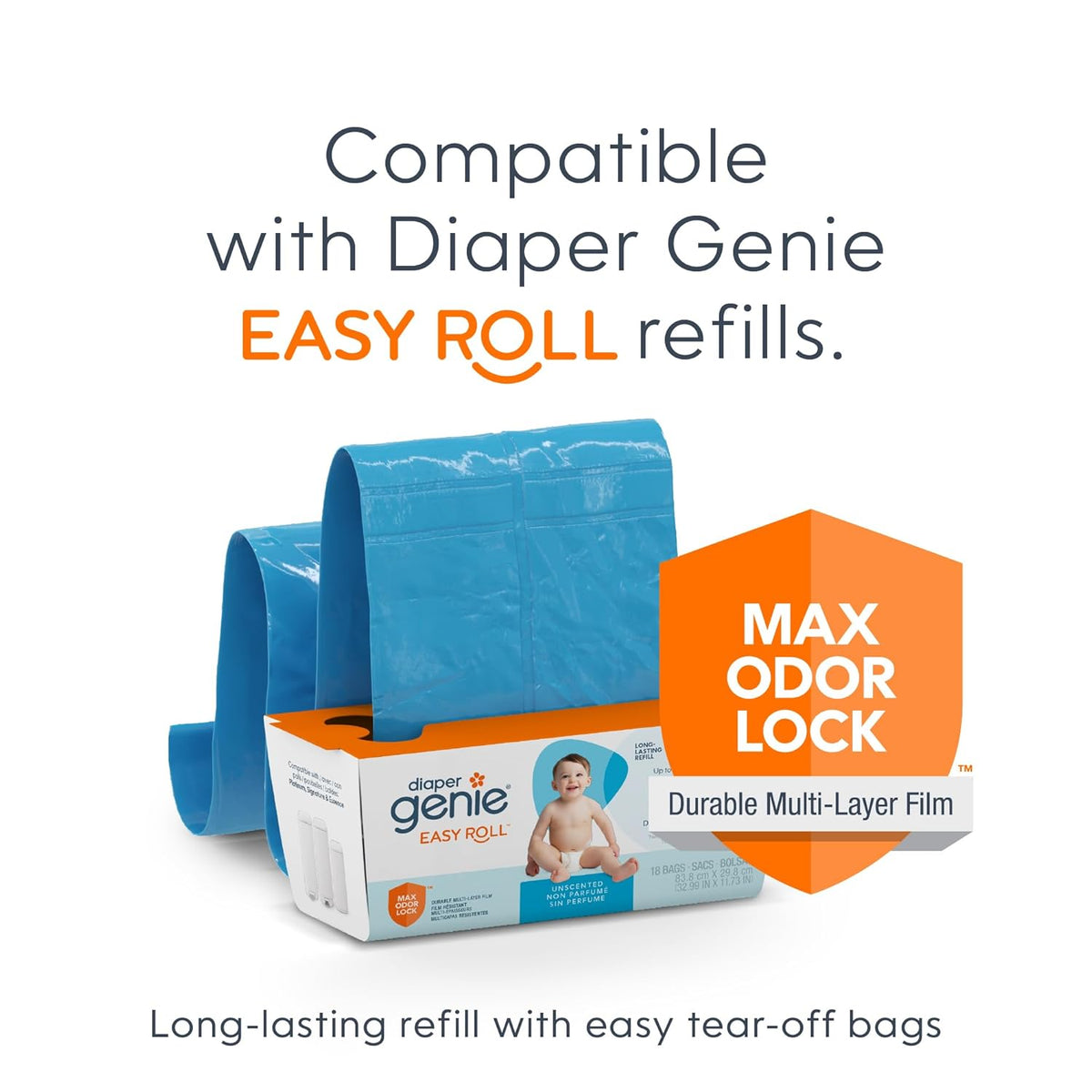Signature Pail Gift Set with 2 Easy Roll Refills, 48 bags