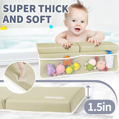 Bath Kneeler and Elbow Rest Pad Set, 1.5-Inch Thick Memory Foam Pads