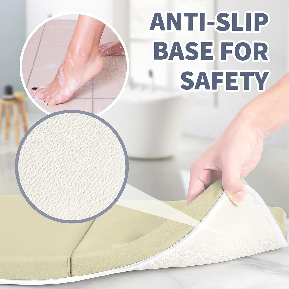 Bath Kneeler and Elbow Rest Pad Set, 1.5-Inch Thick Memory Foam Pads