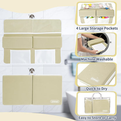 Bath Kneeler and Elbow Rest Pad Set, 1.5-Inch Thick Memory Foam Pads