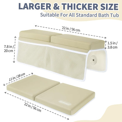 Bath Kneeler and Elbow Rest Pad Set, 1.5-Inch Thick Memory Foam Pads