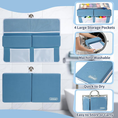 Bath Kneeler and Elbow Rest Pad Set, 1.5-Inch Thick Memory Foam Pads