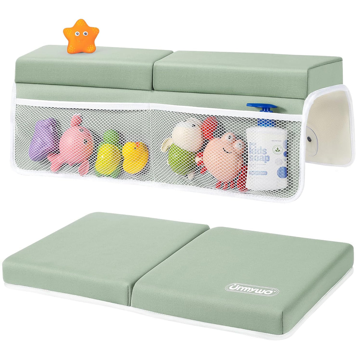 Bath Kneeler and Elbow Rest Pad Set, 1.5-Inch Thick Memory Foam Pads