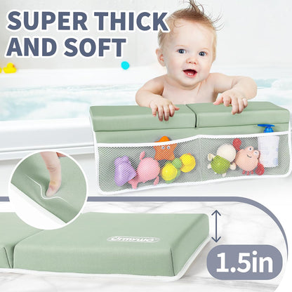 Bath Kneeler and Elbow Rest Pad Set, 1.5-Inch Thick Memory Foam Pads