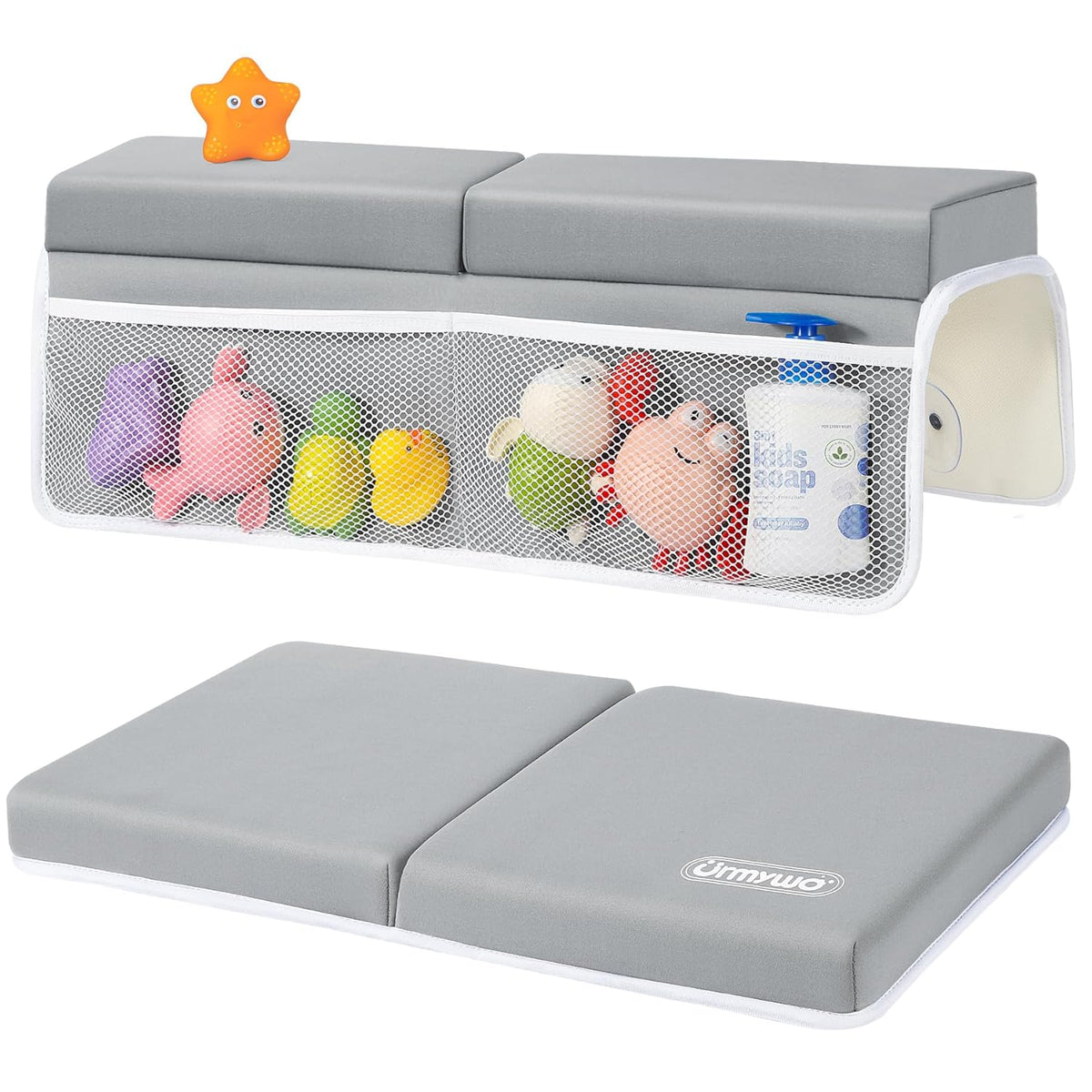 Bath Kneeler and Elbow Rest Pad Set, 1.5-Inch Thick Memory Foam Pads