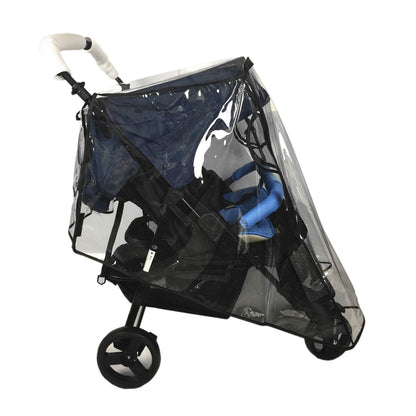 Universal Stroller Rain Cover for Pushchair Pram Rainproof Dustproof Windproof Rain Cover with Canopy and Zipper Door Easy Baby Lift in and Out,Easy to Install,Ideal Air Circulation