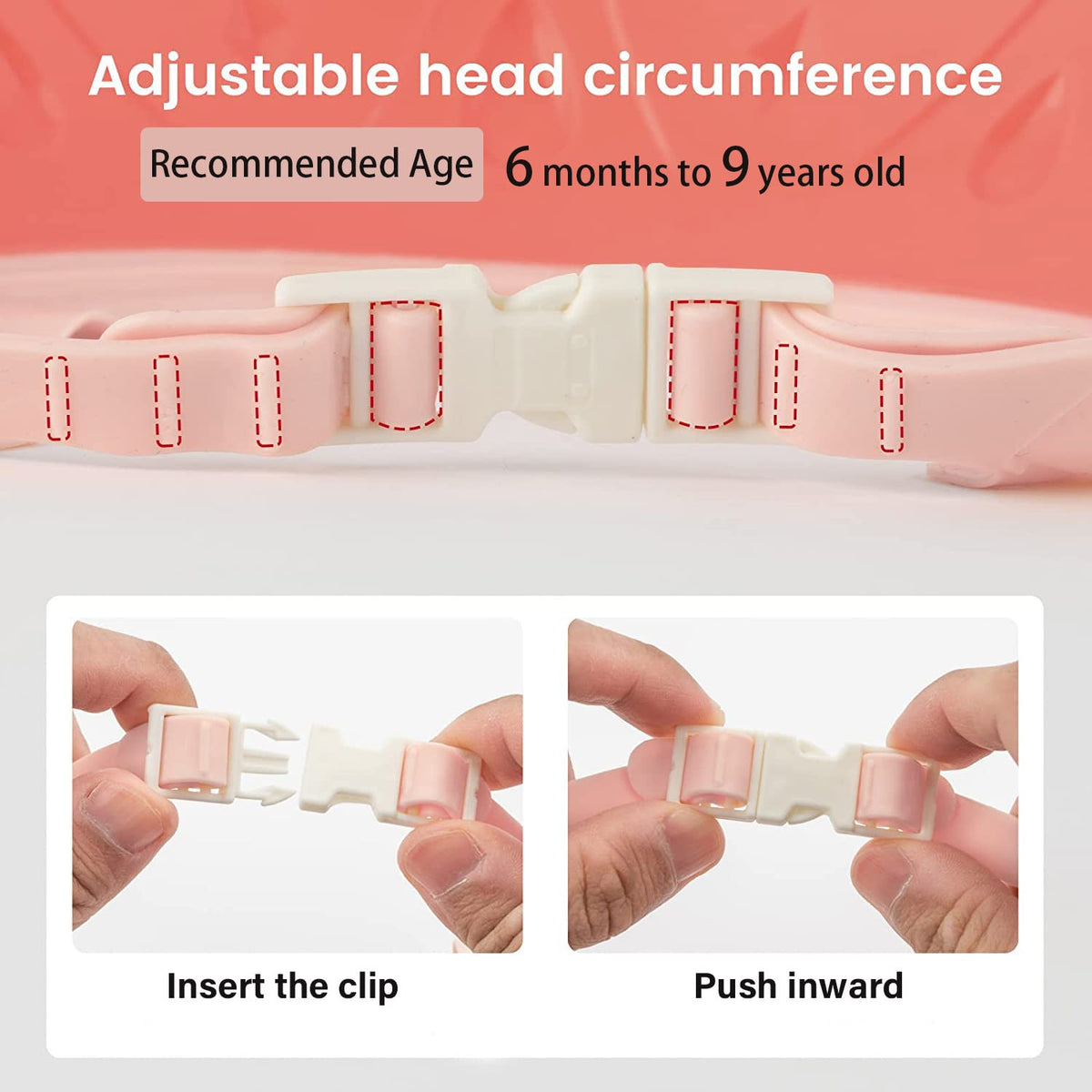 Baby Shower Cap Shield, Baby bath set shower cap/water cup/massage brush,Visor Hat for Eye and Ear Protection for 0-9 Years Old Children,Cute Crown Shape Makes the Baby Bath More Fun (Pink)