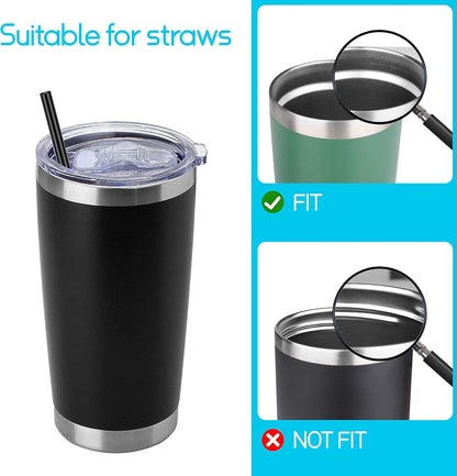 20 oz Tumbler Lids 2 Replacement Lids Compatible for YETI 20 oz Stainless Steel Tumblers Travel Cup Coffee Mug, Spill-proof Lids Fits OF Inner Diameter 3.2 to 3.23 INCH Tumbler