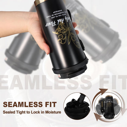 Insulated Coffee Tumbler 17.9oz 530ml Travel Coffee Mug 316 Stainless Steel Dual Drink Openings Leakproof Lid Reusable Insulated Coffee Mug Hot and Cold Ideal Travel Mug for Coffee Lover Daily