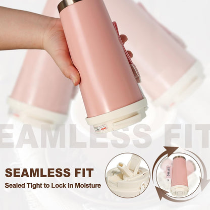 Insulated Coffee Tumbler 17.9oz 530ml Travel Coffee Mug 316 Stainless Steel Dual Drink Openings Leakproof Lid Reusable Insulated Coffee Mug Hot and Cold Ideal Travel Mug for Coffee Lover Daily
