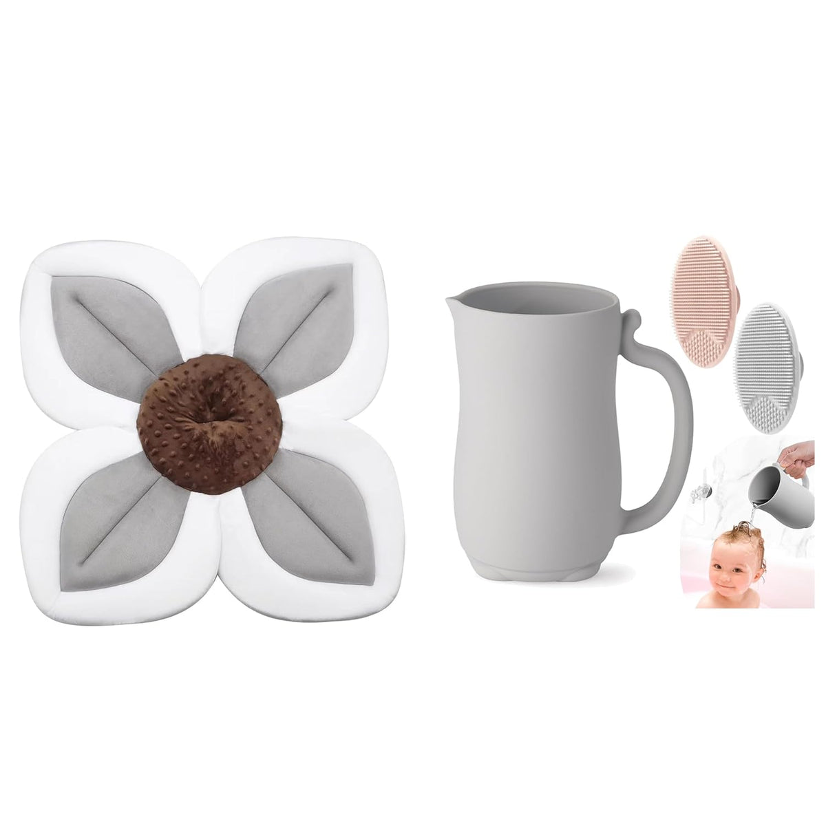 Baby Bath Pad & Baby Bath Rinse Cup