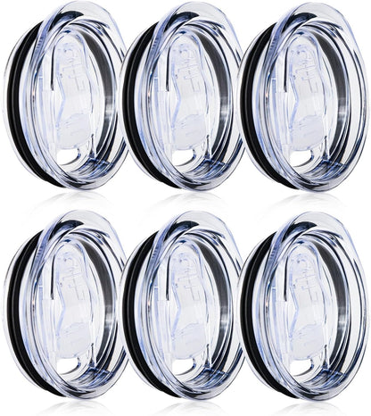 20oz Skinny Tumbler Replacement Lids 3 Pack,2.75in Cup Mouth Compatible with YETI Rambler and More Tumbler Cups，Spill Proof Splash Resistant Silicone Sliding Covers.