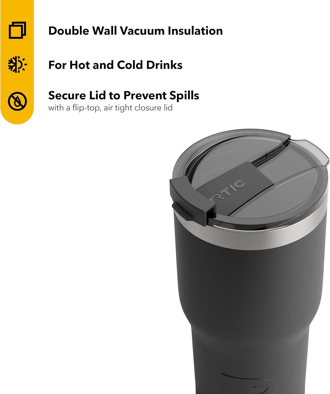20 oz Insulated Tumbler Stainless Steel Coffee Travel Mug with Lid, Spill Proof, Hot Beverage and Cold, Portable Thermal Cup for Car, Camping