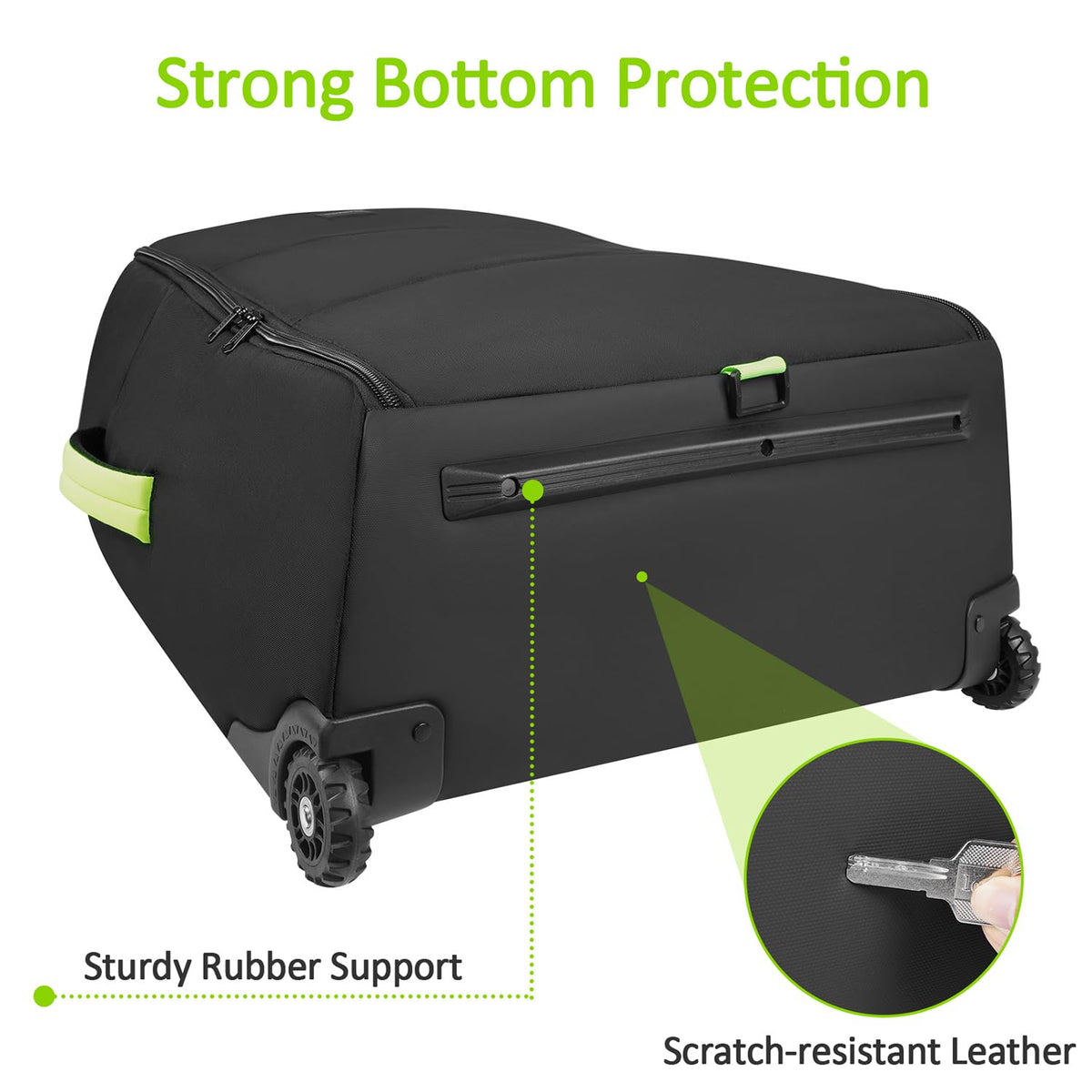 Padded Stroller Travel Bag with Wheels for Airplane