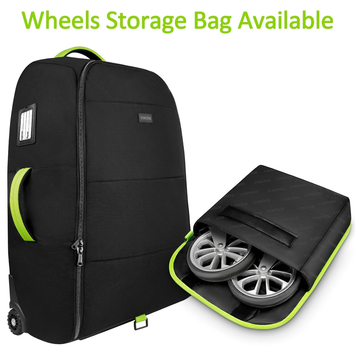 Padded Stroller Travel Bag with Wheels for Airplane