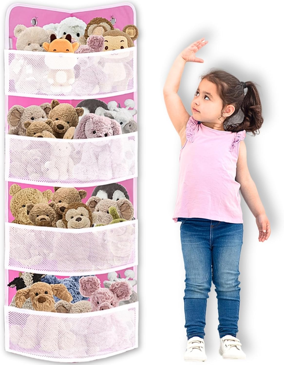 Soft Corner Shelf | Safe Hanging Organizer | Child-Friendly Wall Mount Storage | for Sundries, Toys, Stuffed Animals, Diapers | for Pantry Closet Bedroom Nursery Organization 1-Pack