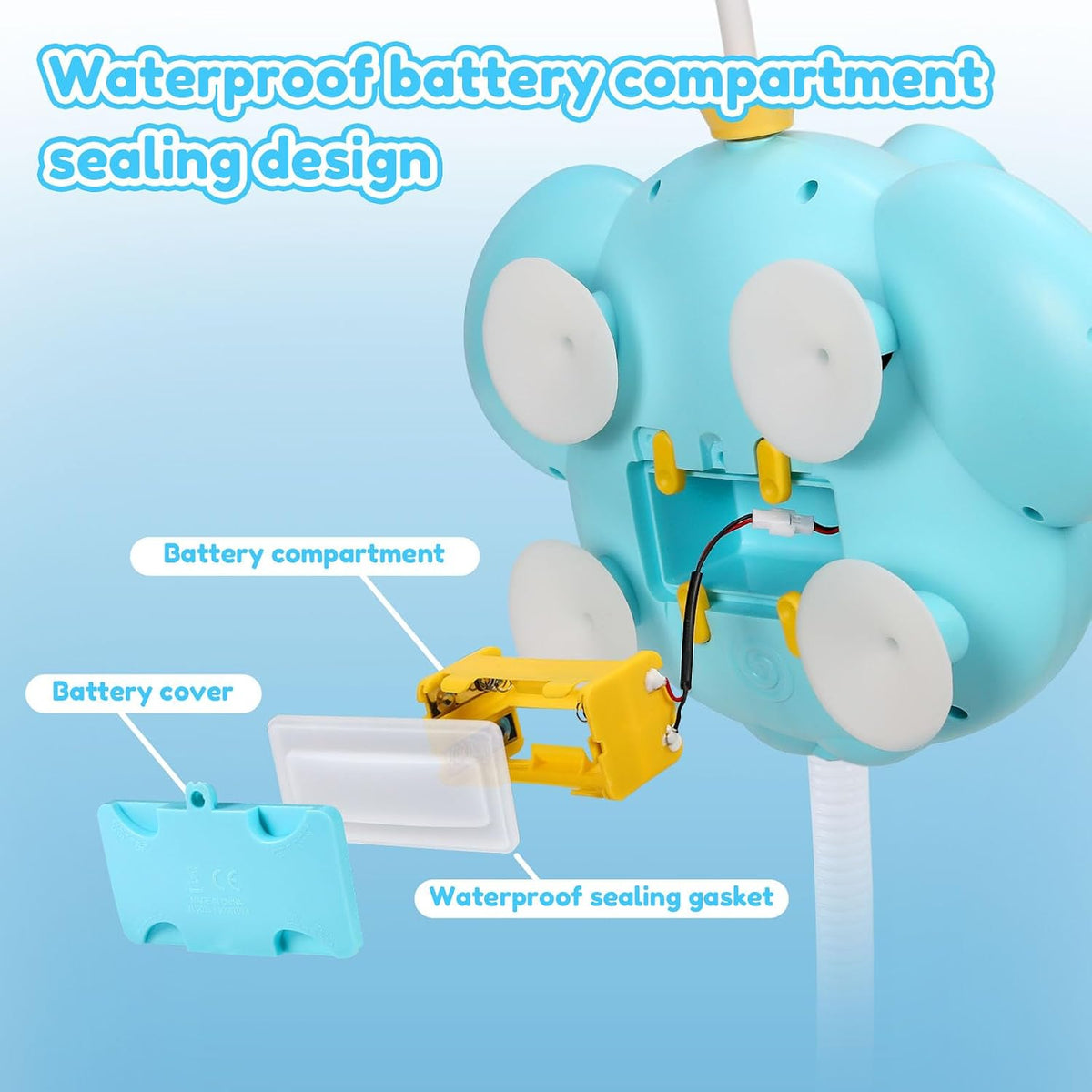 Bath Toys Light Up Elephant Baby Bubble Bath Toys 2 in 1Bath Bubble Machine with Baby Bath Shower Head for Kids Ages 1-3 4-8 Bath Bubble Maker with Colourful Light
