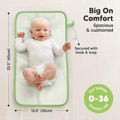 Portable Diaper Changing Pad, Easy Wipe Clean, 25x13 (Prairie)