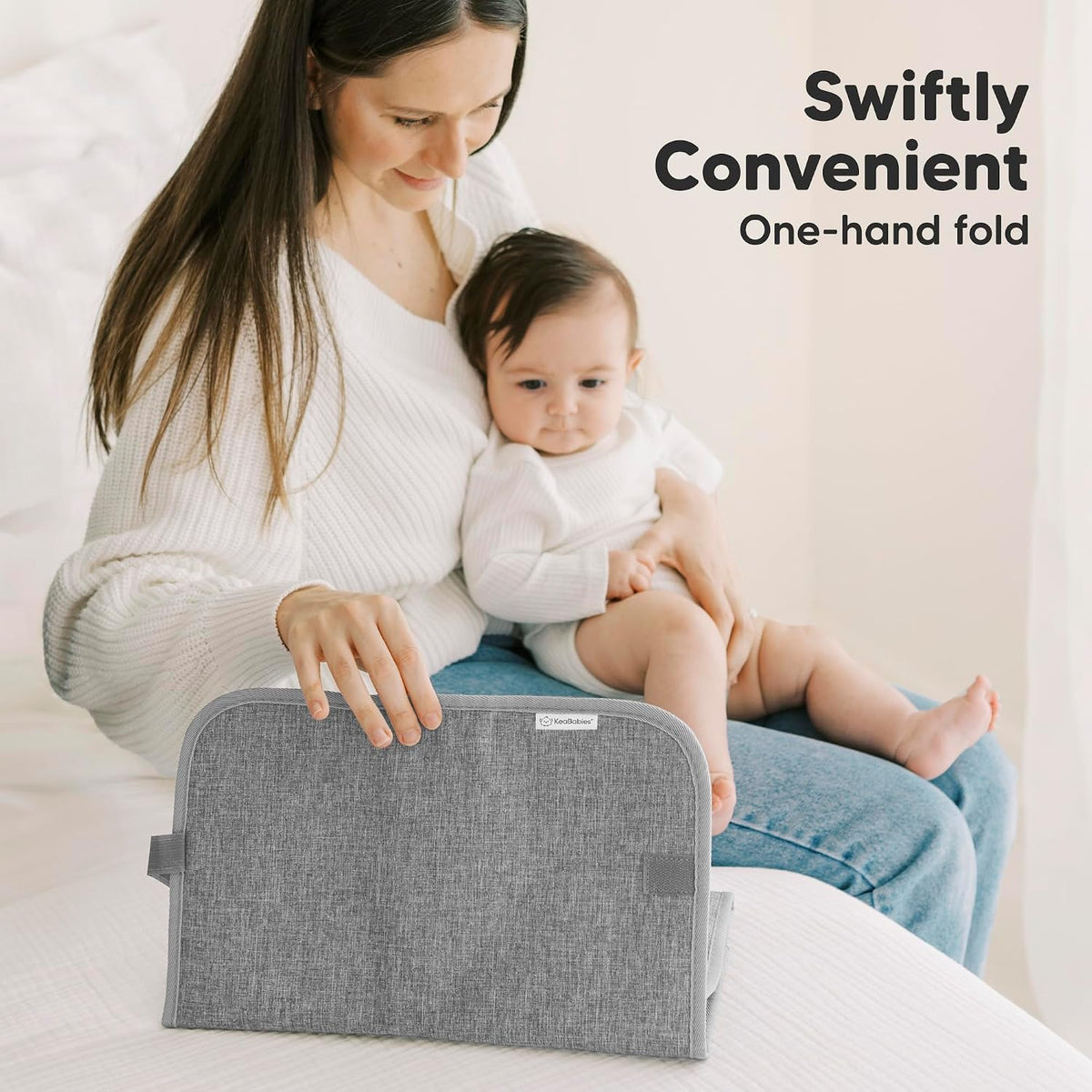 Portable Diaper Changing Pad, Easy Wipe Clean, 25x13 (Prairie)