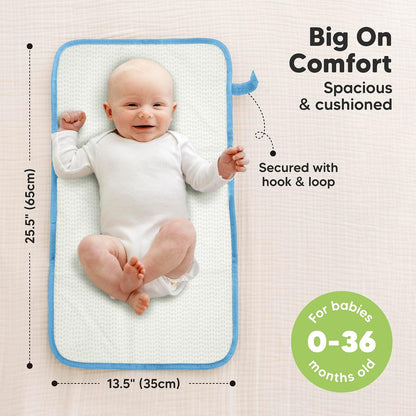 Portable Diaper Changing Pad, Easy Wipe Clean, 25x13 (Prairie)