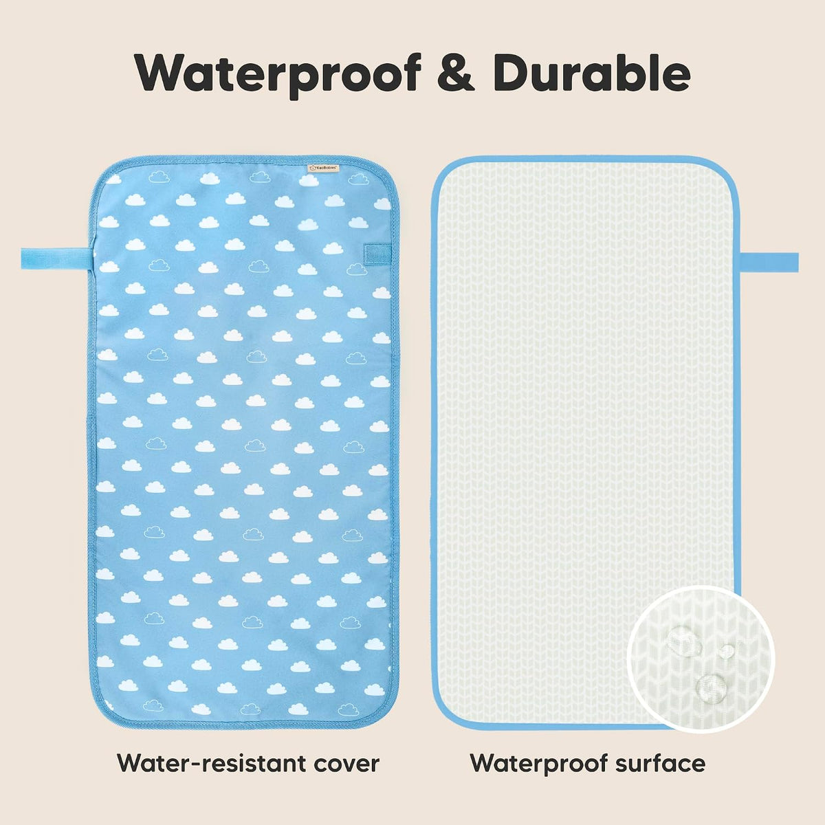 Portable Diaper Changing Pad, Easy Wipe Clean, 25x13 (Prairie)