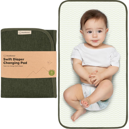Portable Diaper Changing Pad, Easy Wipe Clean, 25x13 (Prairie)