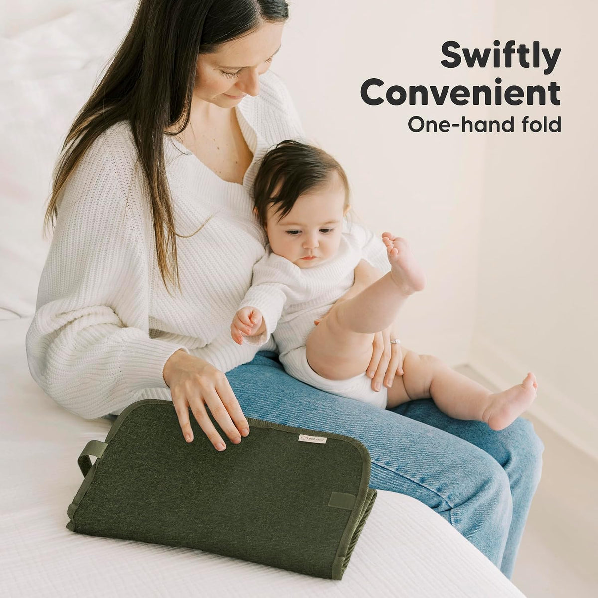 Portable Diaper Changing Pad, Easy Wipe Clean, 25x13 (Prairie)