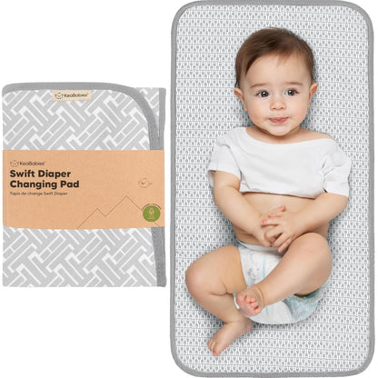 Portable Diaper Changing Pad, Easy Wipe Clean, 25x13 (Prairie)