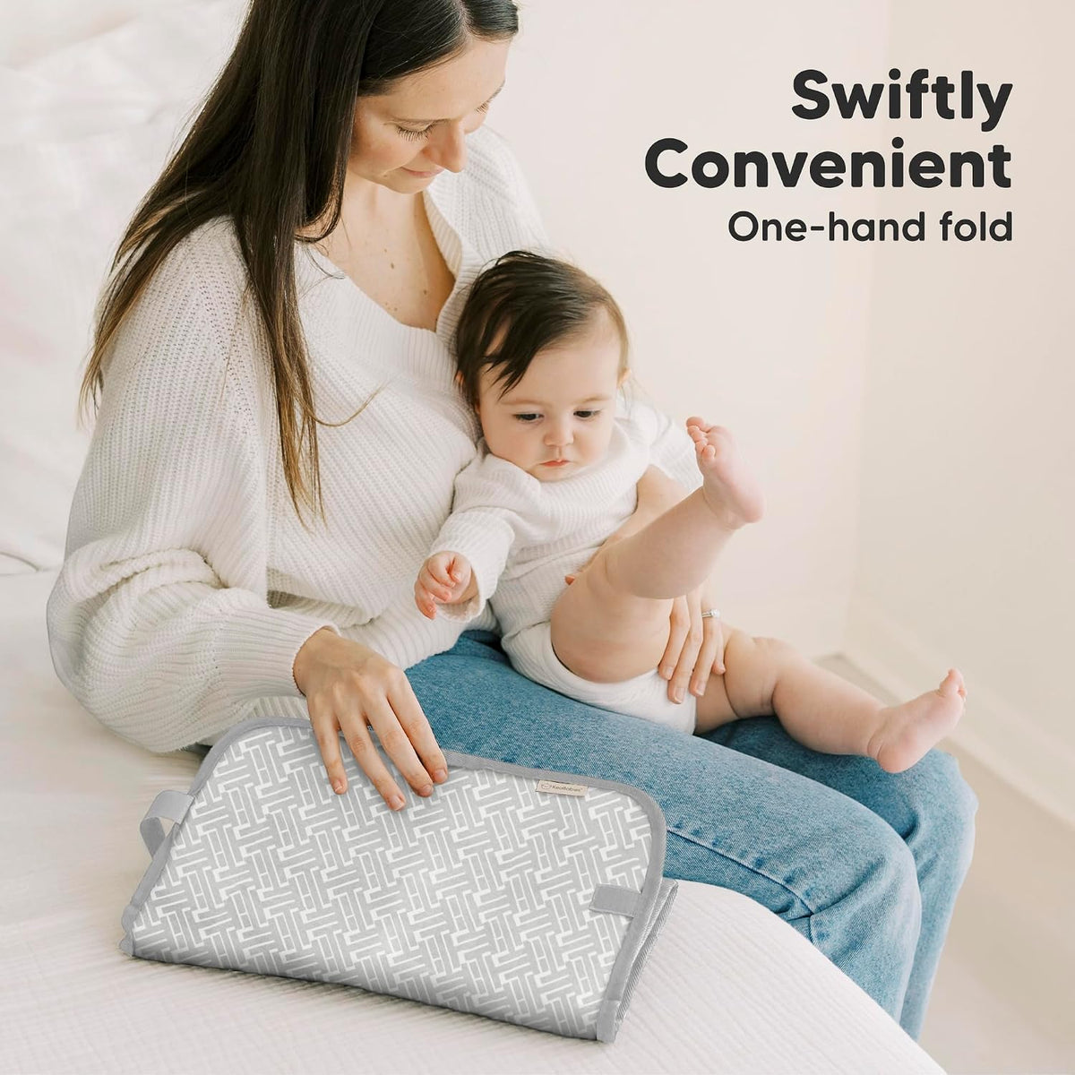 Portable Diaper Changing Pad, Easy Wipe Clean, 25x13 (Prairie)
