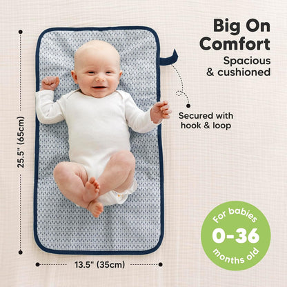 Portable Diaper Changing Pad, Easy Wipe Clean, 25x13 (Prairie)