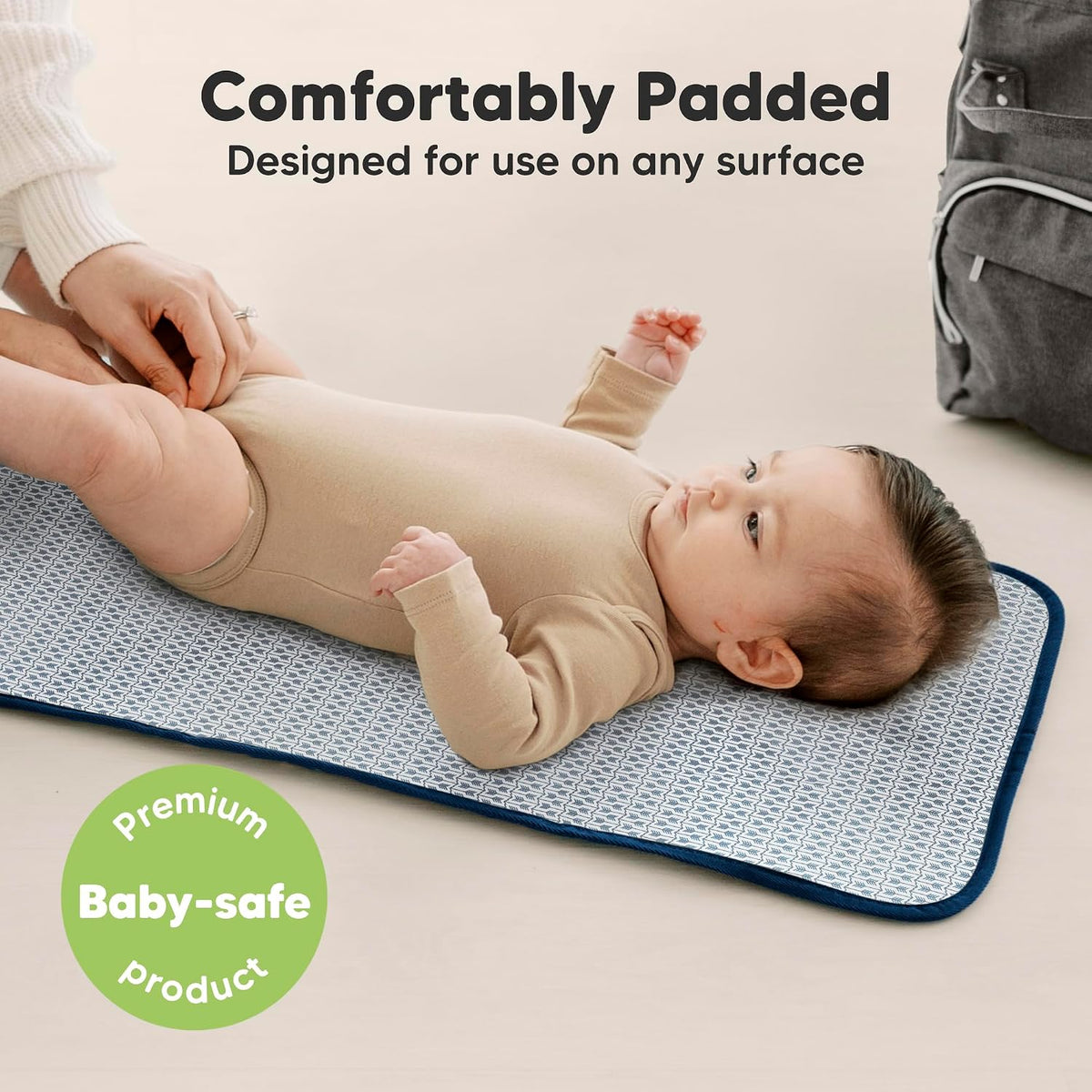 Portable Diaper Changing Pad, Easy Wipe Clean, 25x13 (Prairie)