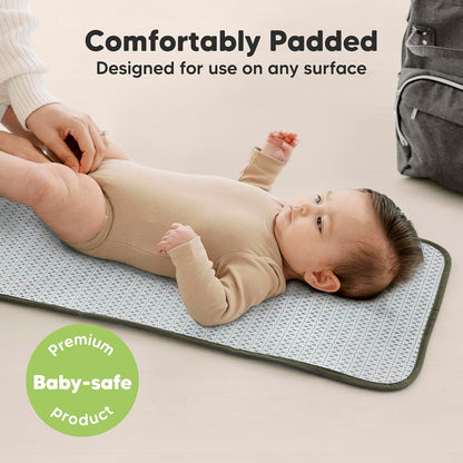 Portable Diaper Changing Pad, Easy Wipe Clean, 25x13 (Prairie)