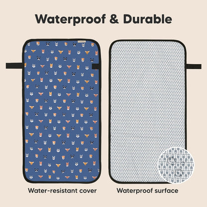 Portable Diaper Changing Pad, Easy Wipe Clean, 25x13 (Prairie)