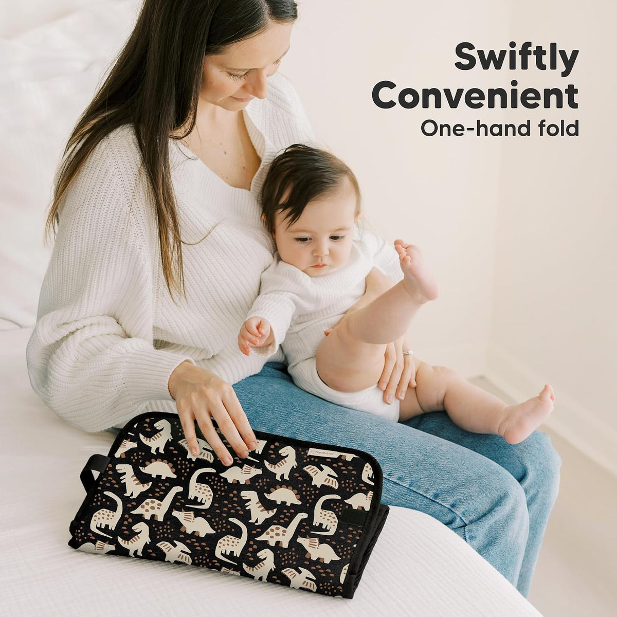 Portable Diaper Changing Pad, Easy Wipe Clean, 25x13 (Prairie)