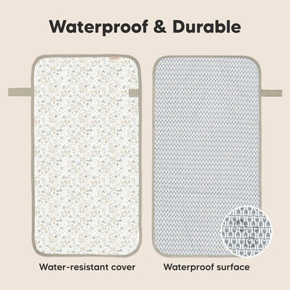 Portable Diaper Changing Pad, Easy Wipe Clean, 25x13 (Prairie)