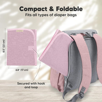 Portable Diaper Changing Pad, Easy Wipe Clean, 25x13 (Prairie)