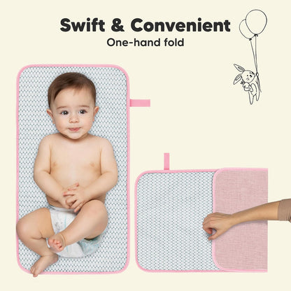 Portable Diaper Changing Pad, Easy Wipe Clean, 25x13 (Prairie)