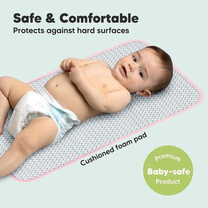 Portable Diaper Changing Pad, Easy Wipe Clean, 25x13 (Prairie)