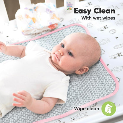 Portable Diaper Changing Pad, Easy Wipe Clean, 25x13 (Prairie)