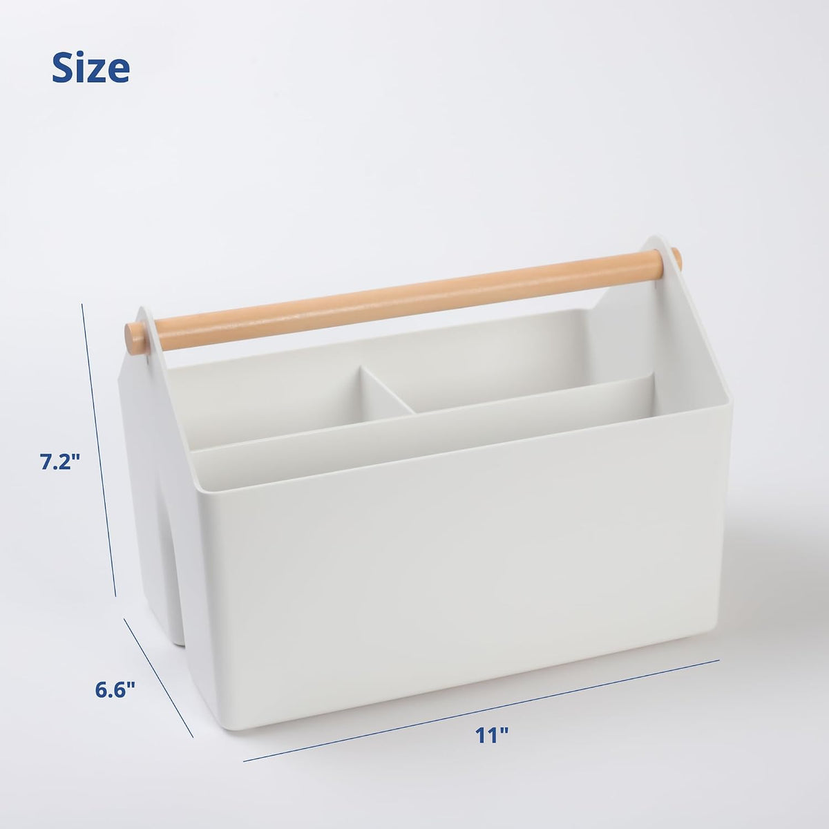 Storage Basket, Medium 4.5L, White, Made in Korea